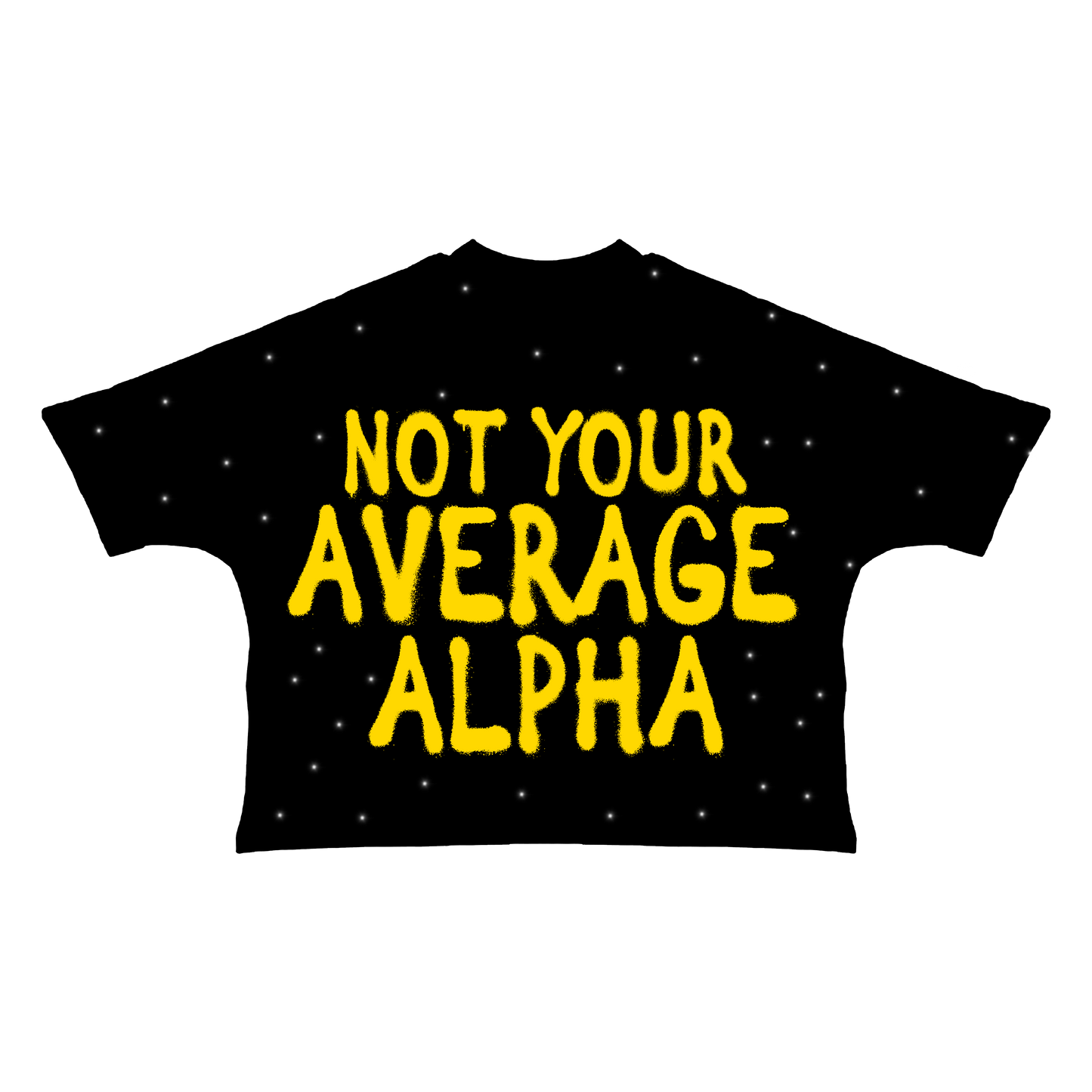 NOT YOUR AVERAGE ALPHA TEE WITH RHINESTONES