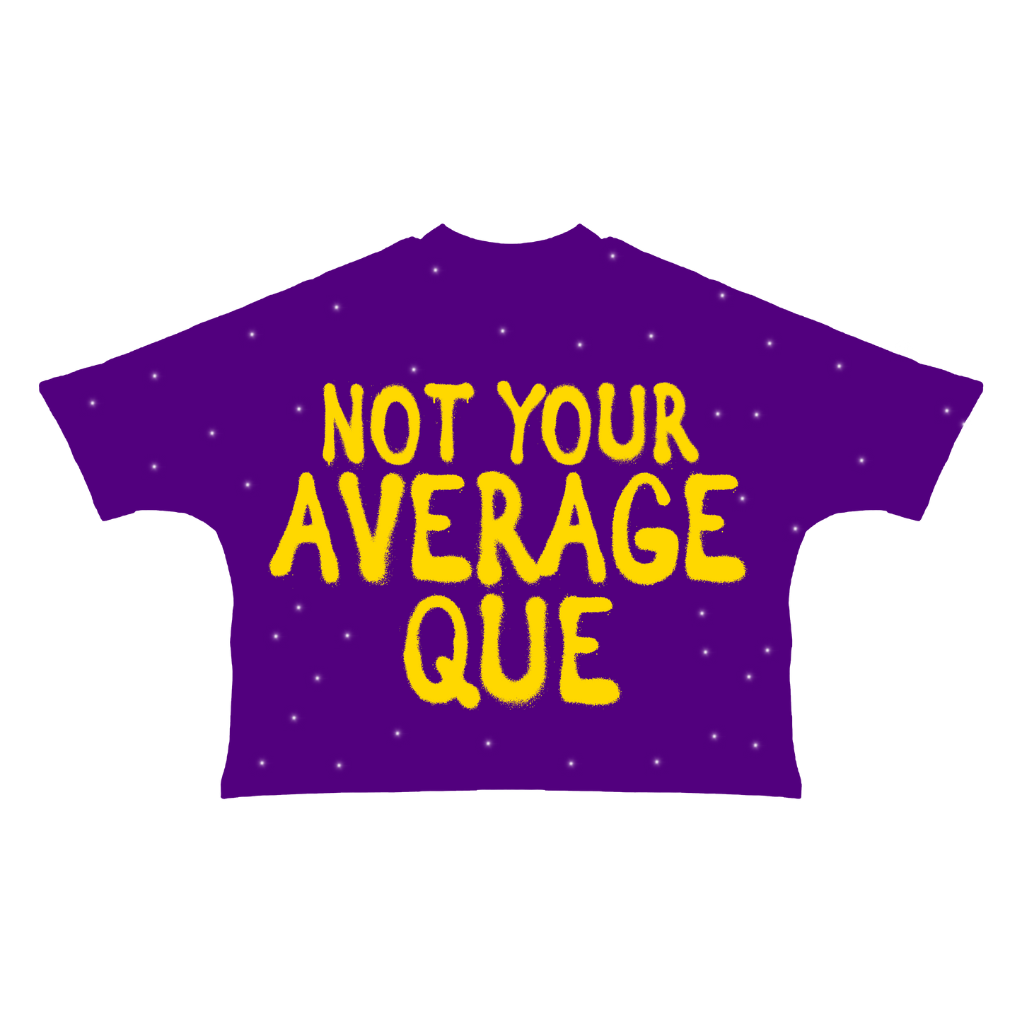NOT YOUR AVERAGE QUE TEE WITH RHINESTONES