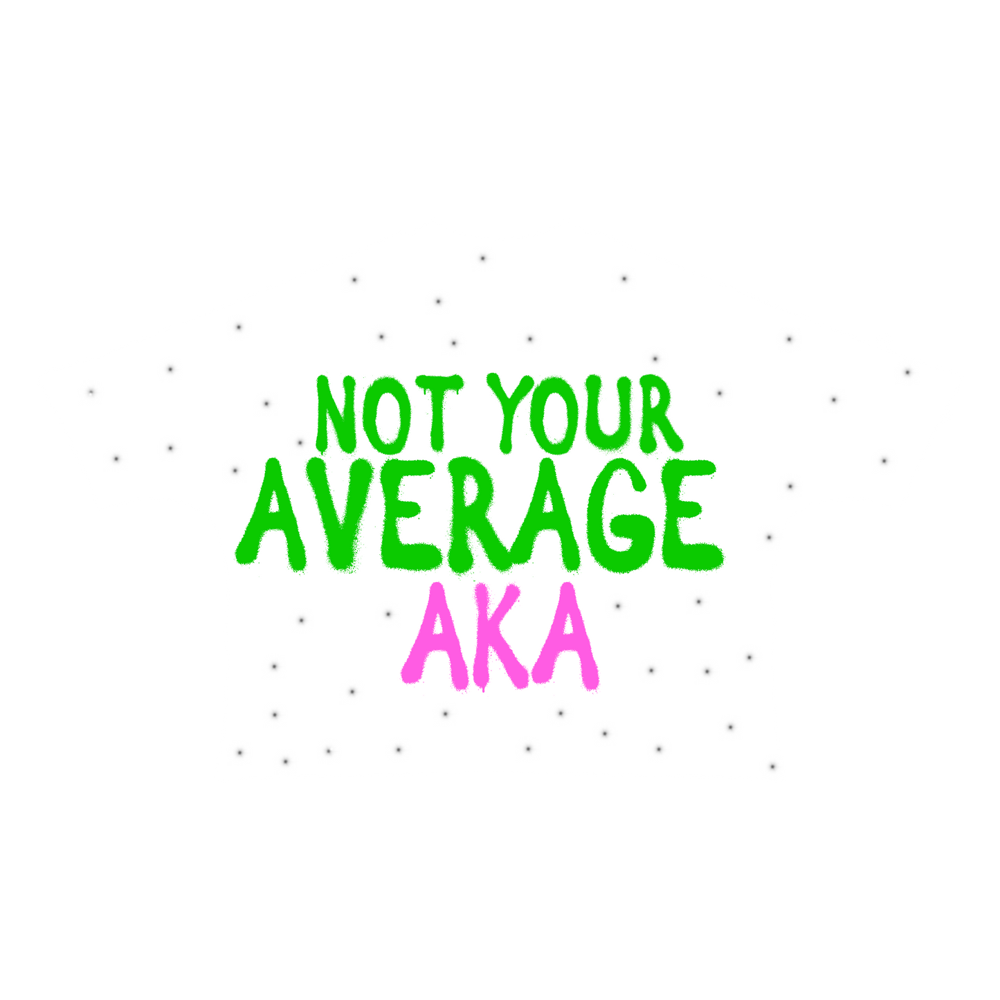 NOT YOUR AVERAGE AKA TEE WITH RHINESTONES