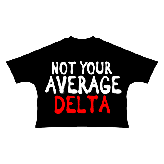NOT YOUR AVERAGE DELTA TEE NO RHINESTONES