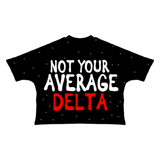 NOT YOUR AVERAGE DELTA TEE WITH RHINESTONES