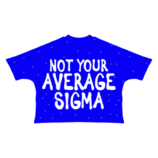 NOT YOUR AVERAGE SIGMA TEE WITH RHINESTONES