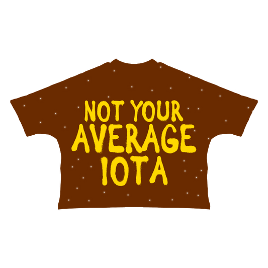 NOT YOUR AVERAGE IOTA TEE WITH RHINESTONES
