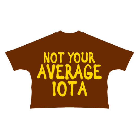 NOT YOUR AVERAGE IOTA TEE NO RHINESTONES