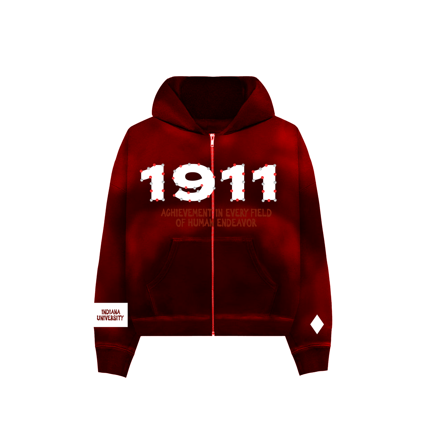 1911 NUPE RHINESTONE HOODIE